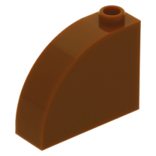 LEGO kocka 1×3×2 íves, sötét narancssárga (33243)