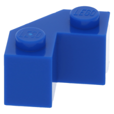 LEGO kocka 2x2 csapott sarokkal, kék (87620)