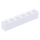 LEGO kocka 1x6, fehér (3009)