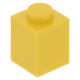 LEGO kocka 1x1, sárga (3005)
