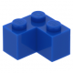 LEGO kocka 2x2 sarok, kék (2357)