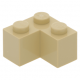 LEGO kocka 2x2 sarok, sárgásbarna (2357)