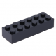 LEGO kocka 2x6, fekete (2456)