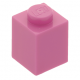 LEGO kocka 1x1, sötét rózsaszín (3005)