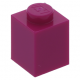 LEGO kocka 1x1, bíborvörös (3005)