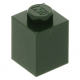 LEGO kocka 1x1, sötétzöld (3005)