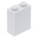 LEGO kocka 1x2×2, fehér (3245c)