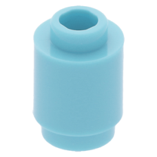 LEGO henger 1x1, közép azúrkék (3062)