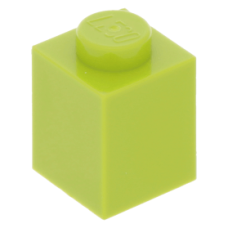 LEGO kocka 1x1, lime (3005)