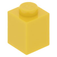 LEGO kocka 1x1, sárga (3005)