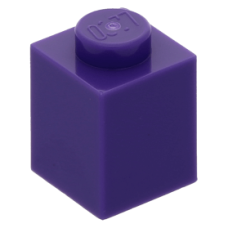 LEGO kocka 1x1, sötétlila (3005)