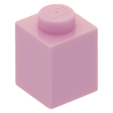 LEGO kocka 1x1, világos rózsaszín (3005)