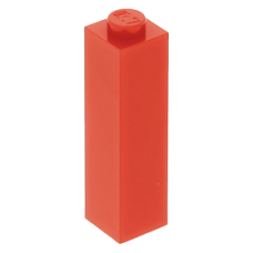 LEGO kocka 1x1×3, piros (14716)