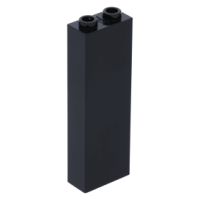 LEGO kocka 1×2×5, fekete (2454)