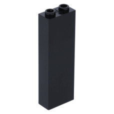 LEGO kocka 1×2×5, fekete (2454)