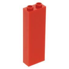 LEGO kocka 1x2x5, piros (2454)