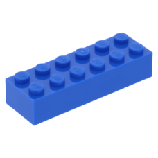 LEGO kocka 2x6, kék (2456)