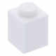 LEGO kocka 1x1, fehér (3005)