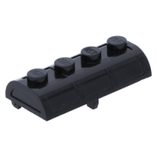 LEGO láda felső része, fekete (4739a)