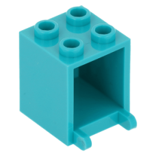 LEGO postaláda szekrény 2×2×2, sötét türkizkék (4345)