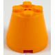 LEGO kúp 3×3x2, narancssárga (6233)