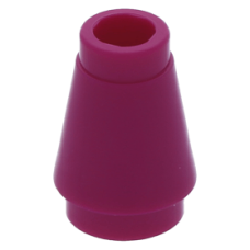 LEGO kúp 1x1, bíborvörös (4589b)