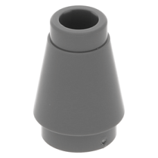 LEGO kúp 1x1, sötétszürke (4589b)
