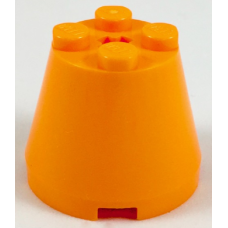 LEGO kúp 3×3x2, narancssárga (6233)