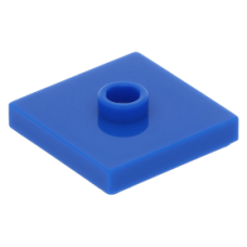 LEGO lapos elem 1 bütyökkel középen 2×2, kék (87580)