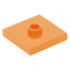 LEGO lapos elem 1 bütyökkel középen 2×2, narancssárga (87580)