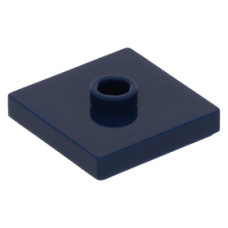 LEGO lapos elem 1 bütyökkel középen 2×2, sötétkék (87580)