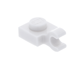 LEGO lapos elem 1x1 vízszintes fogóval, fehér (61252)
