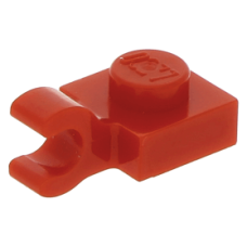 LEGO lapos elem 1x1 vízszintes fogóval, piros (61252) LEGO lapos elem 1x1 vízszintes fogóval, piros (61252)