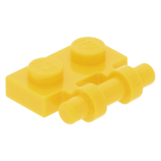 LEGO lapos elem 1x2 fogantyúval, sárga (2540)