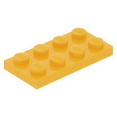 LEGO lapos elem 2x4, világos narancssárga (3020)