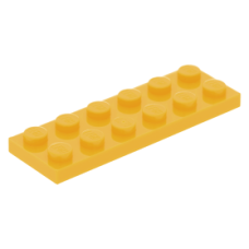 LEGO lapos elem 2x6, világos narancssárga (3795)