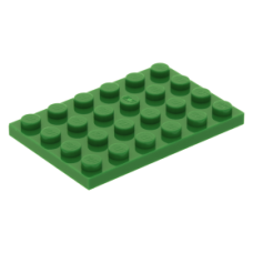 LEGO lapos elem 4x6, zöld (3032)