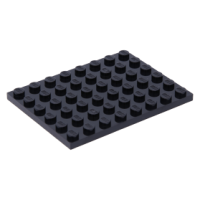 LEGO lapos elem 6x8, fekete (3036)