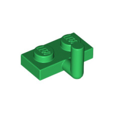 LEGO lapos elem 1x2 horoggal (5mm), zöld (4623/88072)