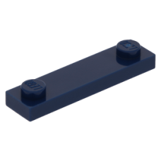 LEGO lapos elem 1x4 2 db bütyökkel, sötétkék (92593/41740)