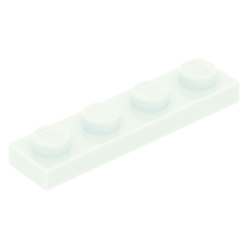 LEGO lapos elem 1x4, világos vízzöld (3710)