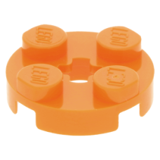 LEGO lapos elem kerek 2x2, narancssárga (4032)