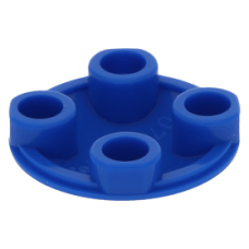 LEGO lapos elem kerek 2x2 lekerekített alsó résszel, kék (2654)