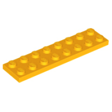 LEGO lapos elem 2x8, világos narancssárga (3034)