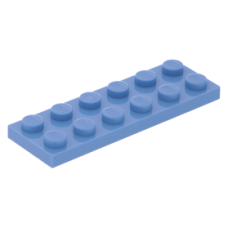 LEGO lapos elem 2x6, középkék (3795)