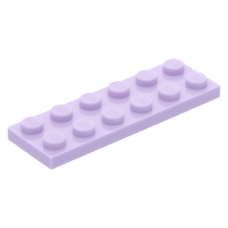 LEGO lapos elem 2x6, levendulalila (3795)