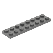LEGO lapos elem 2x8, sötétszürke (3034) LEGO lapos elem 2x8, sötétszürke (3034)