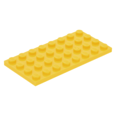 LEGO lapos elem 4x8, sárga (3035)