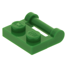 LEGO lapos elem 1x2 zárt végű fogantyúval, zöld (48336)
