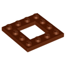 LEGO lapos elem keret 4×4, vörösesbarna (64799)